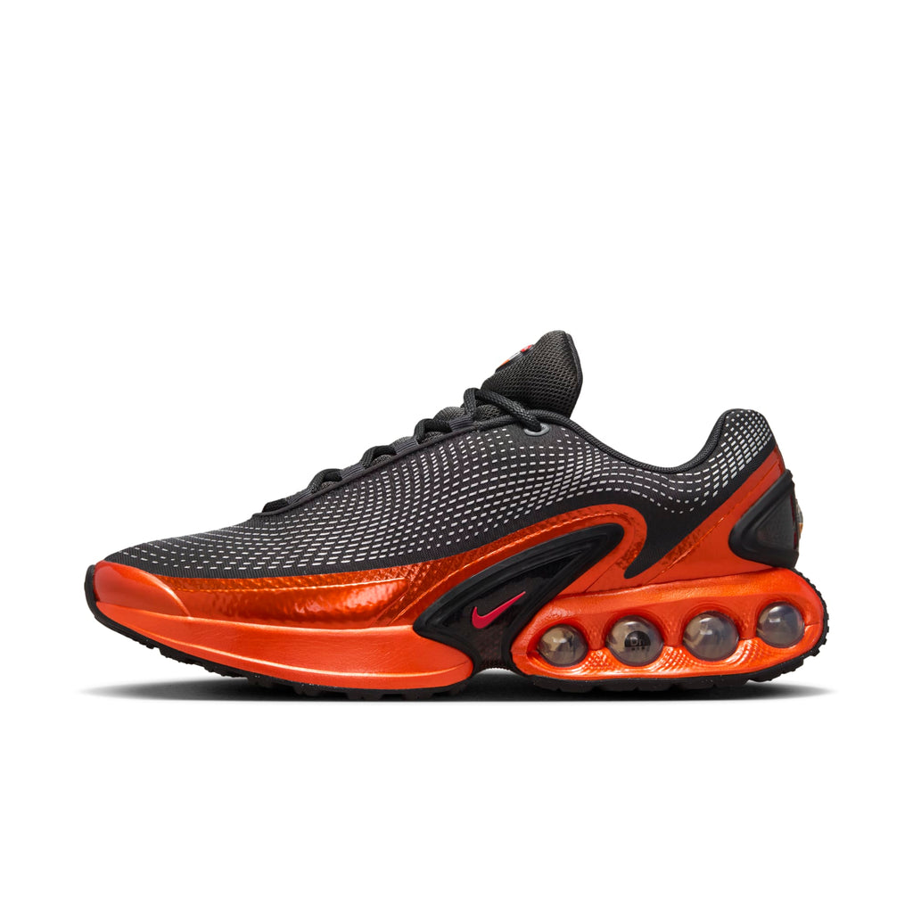 [HJ6695-001] MENS NIKE AIR MAX DN QS 'DARK SMOKE GREY SALSA RED'