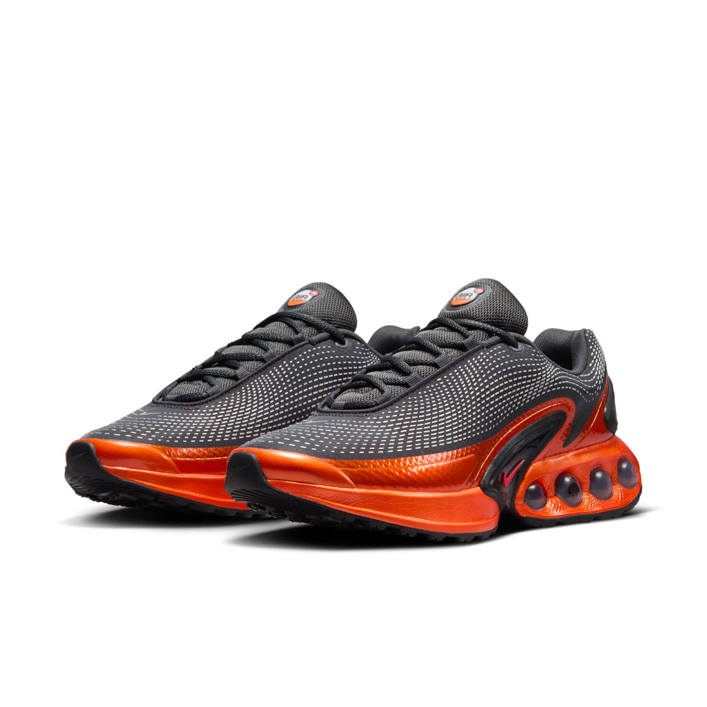 [HJ6695-001] MENS NIKE AIR MAX DN QS 'DARK SMOKE GREY SALSA RED'