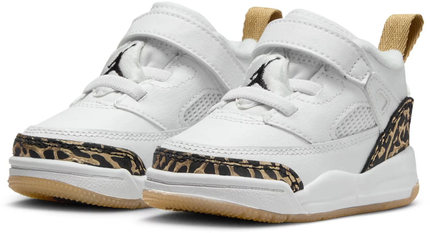 [HJ9965-100] TODDLERS AIR JORDAN SPIZIKE LOW 'WHITE METALLIC GOLD SAIL BLACK'