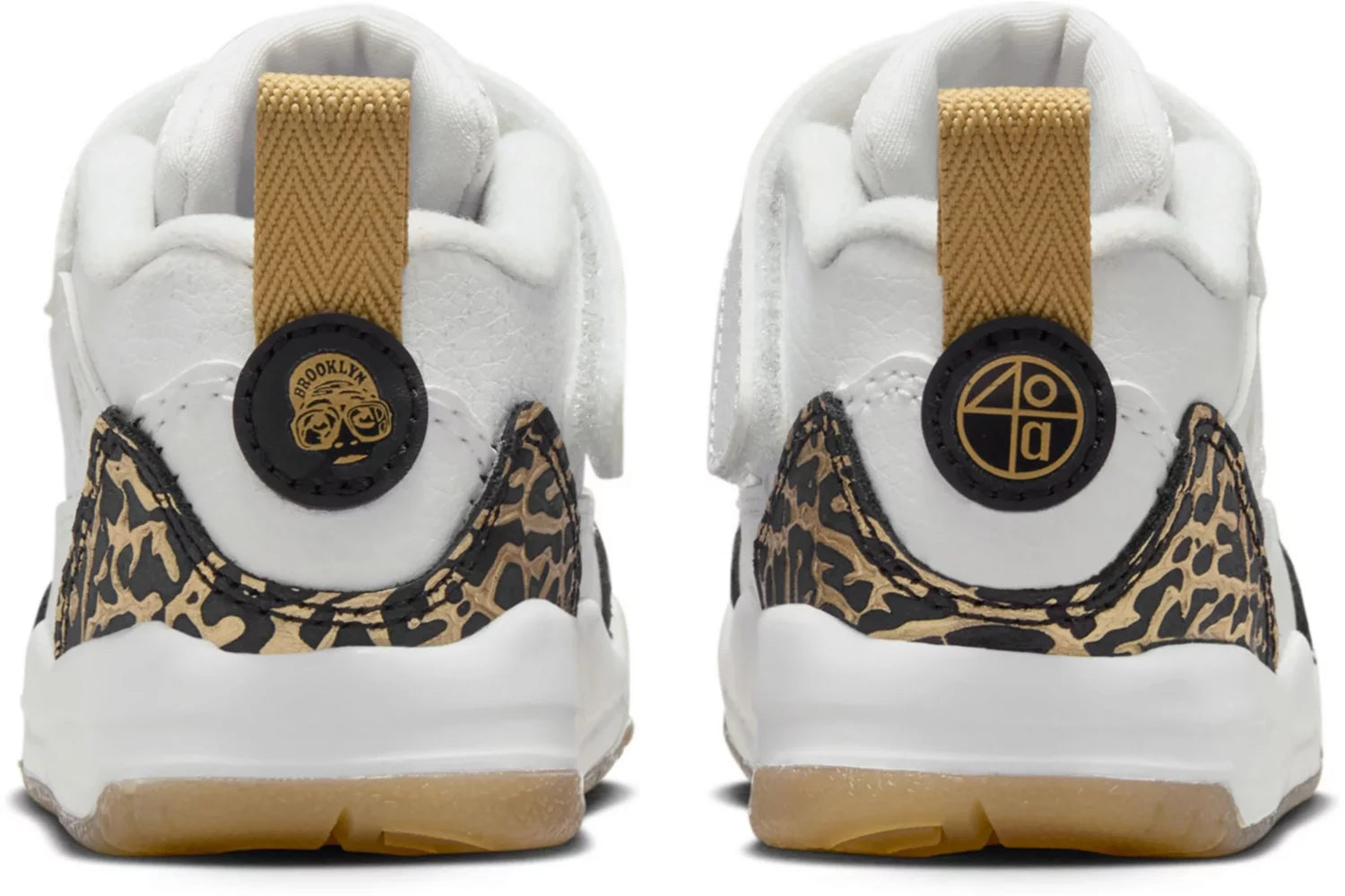 [HJ9965-100] TODDLERS AIR JORDAN SPIZIKE LOW 'WHITE METALLIC GOLD SAIL BLACK'