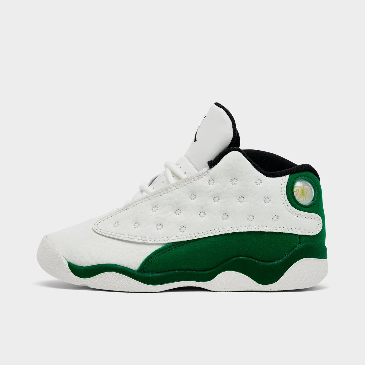[HQ0781-103] TODDLERS AIR JORDAN RETRO 13 'SAIL PINE GREEN'