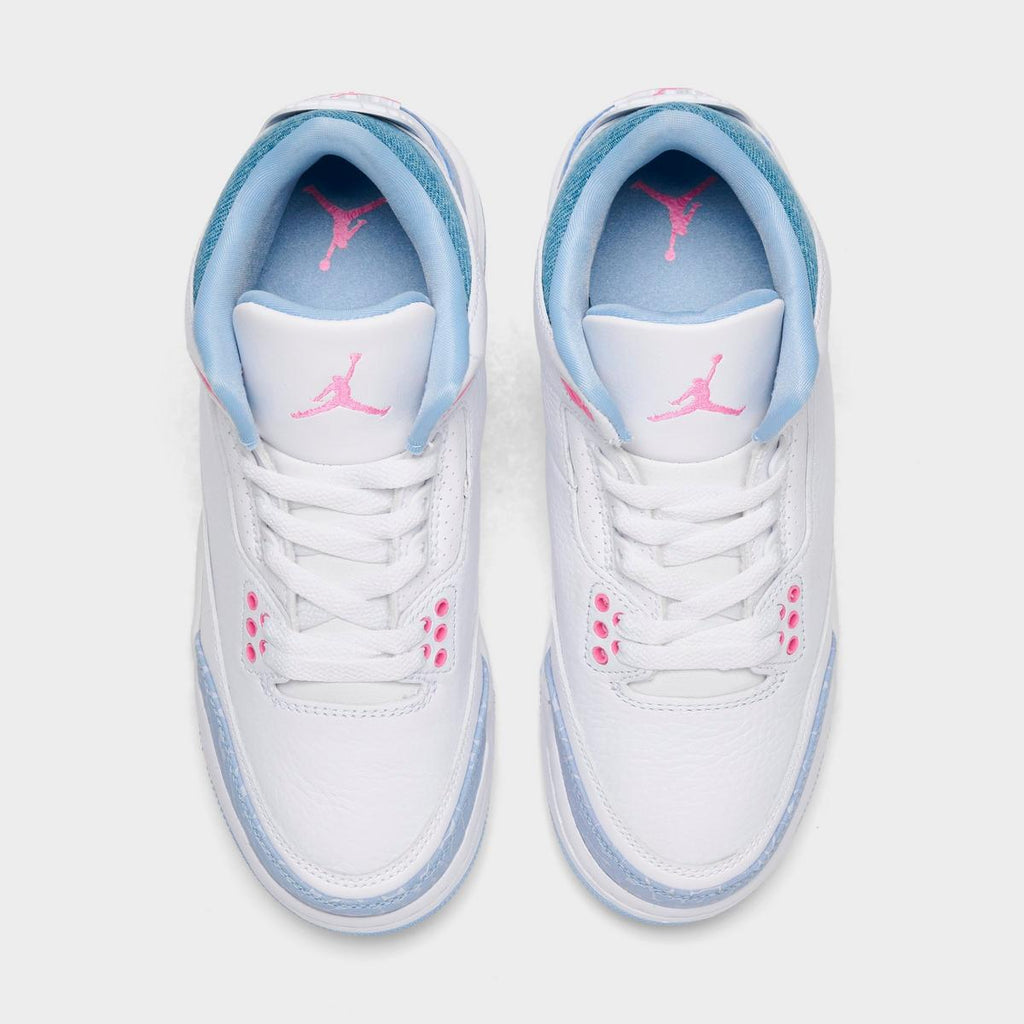 [HQ0784-101] GRADE SCHOOL AIR JORDAN RETRO 3 'WHITE COBALT BLISS (GS)'