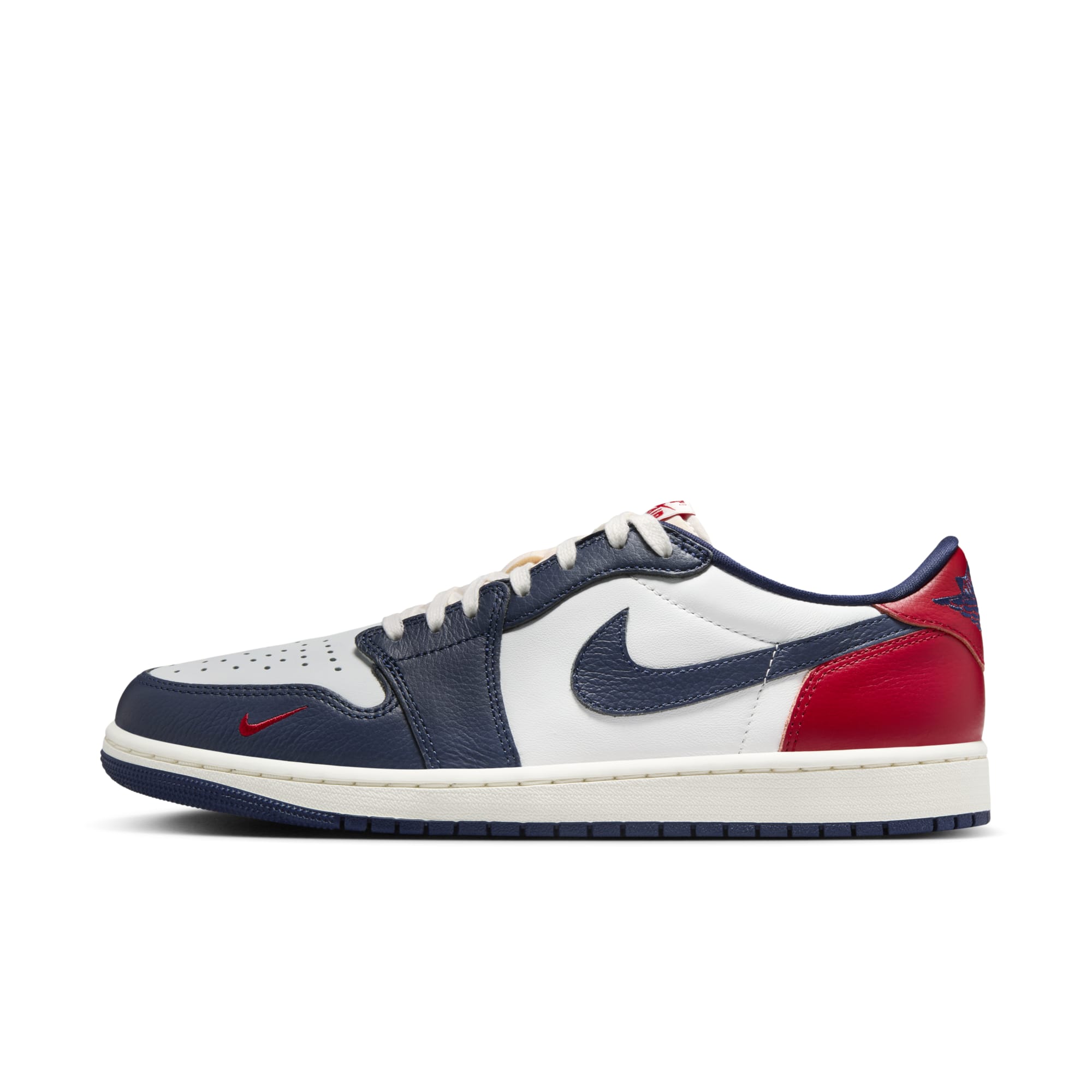 [HQ2993-100] MENS AIR JORDAN RETRO 1 LOW 'GYM RED & MIDNIGHT NAVY'