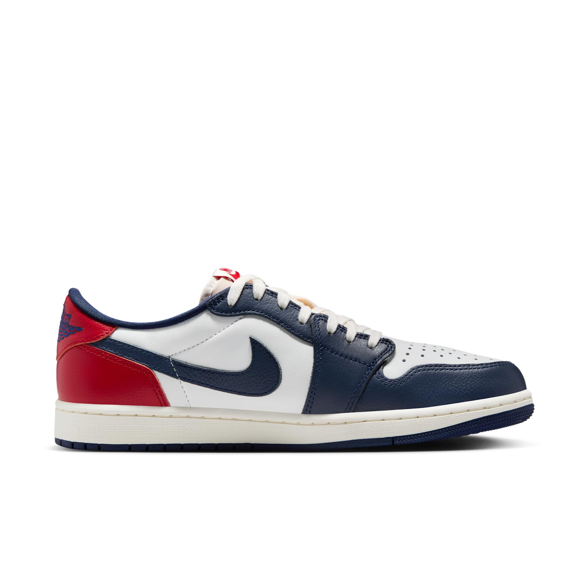 [HQ2993-100] MENS AIR JORDAN RETRO 1 LOW 'GYM RED & MIDNIGHT NAVY'