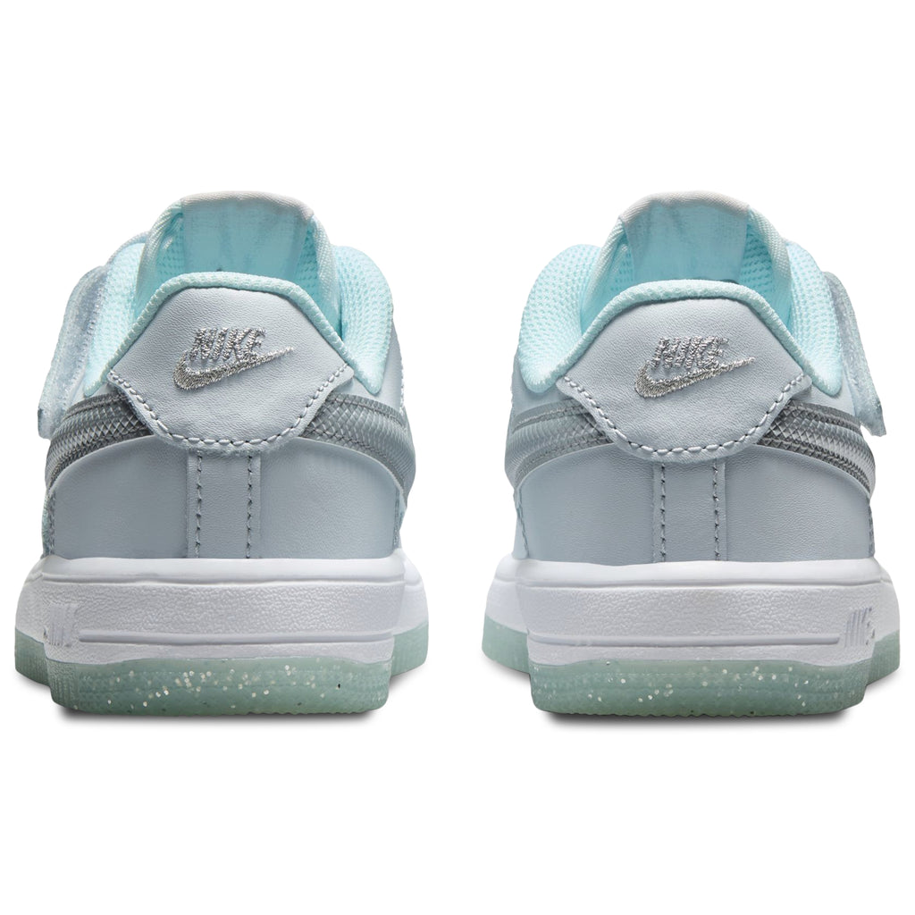 [HQ3251-043] PRESCHOOL NIKE AIR FORCE 1 LOW EASYON 'PURE PLATINUM GLACIER BLUE'