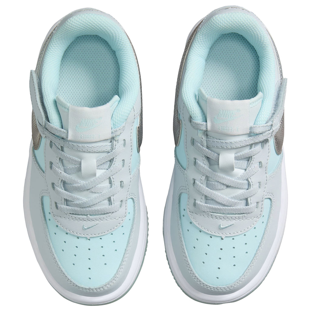 [HQ3251-043] PRESCHOOL NIKE AIR FORCE 1 LOW EASYON 'PURE PLATINUM GLACIER BLUE'