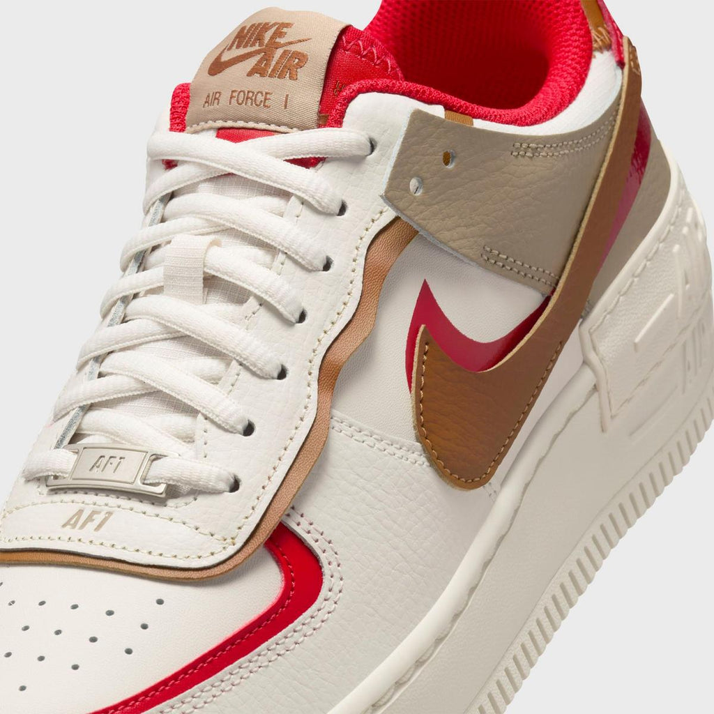 [HQ3400-030] WOMENS NIKE AIR FORCE 1 LOW SHADOW 'PHANTOM FIRE RED KHAKI'
