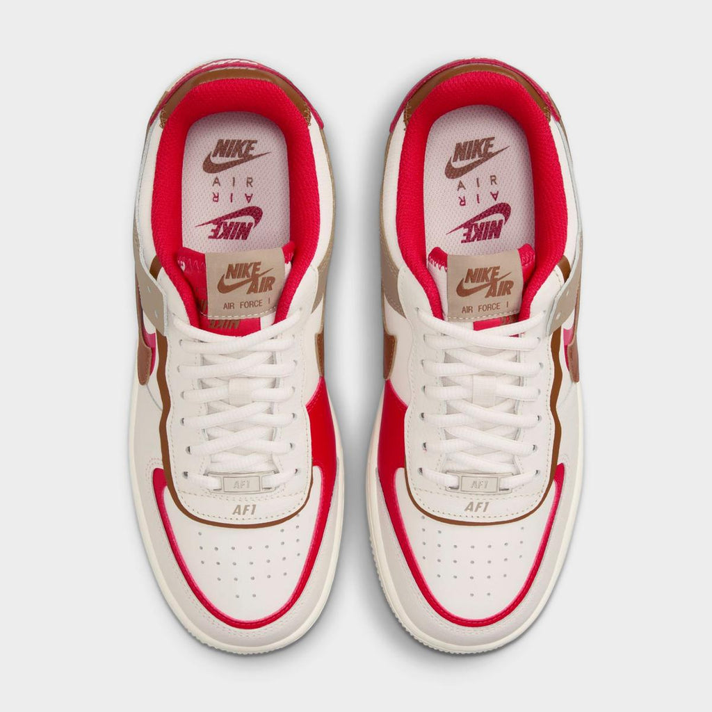 [HQ3400-030] WOMENS NIKE AIR FORCE 1 LOW SHADOW 'PHANTOM FIRE RED KHAKI'