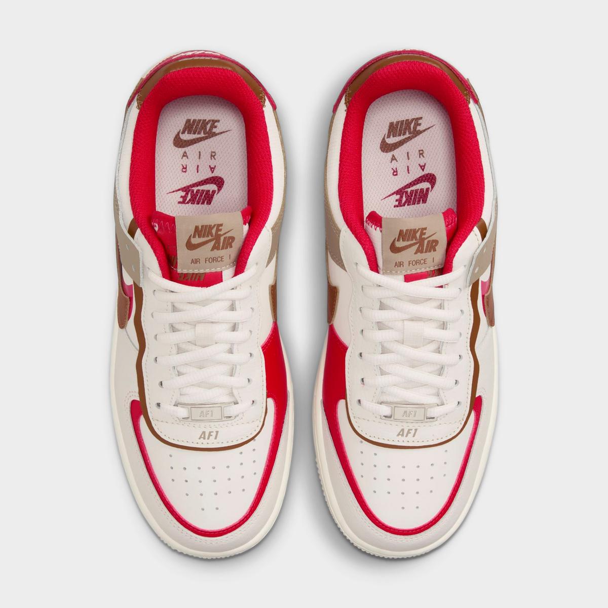 [HQ3400-030] WOMENS NIKE AIR FORCE 1 LOW SHADOW 'PHANTOM FIRE RED KHAKI'