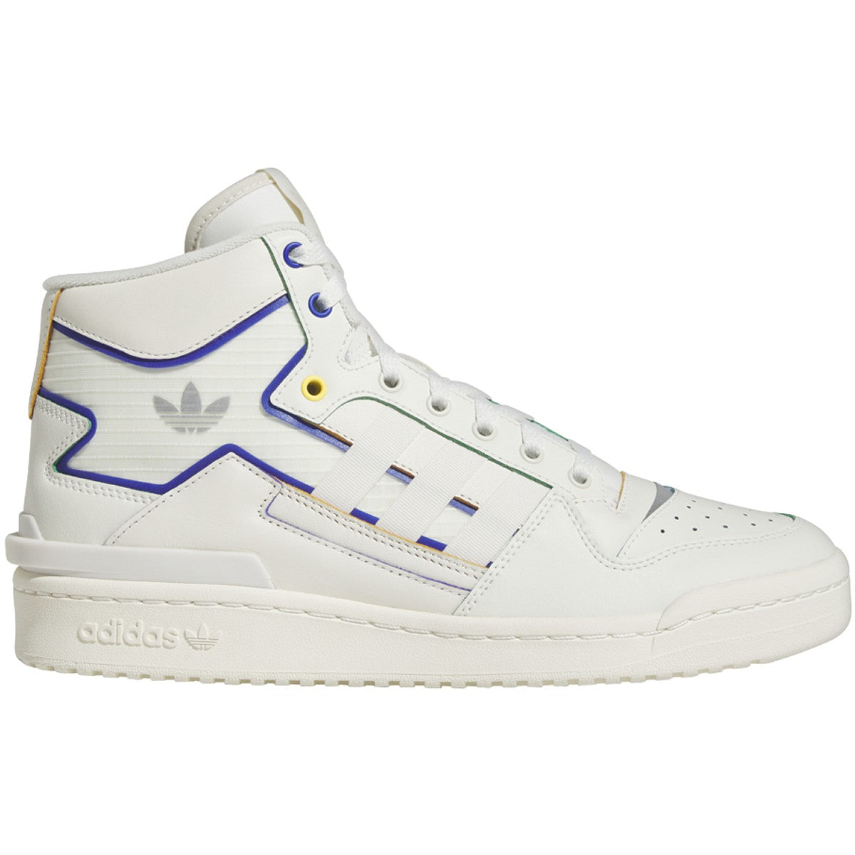 [HQ7099] Mens Adidas FORUM EXHIBIT MID 'COLORED TRIM'