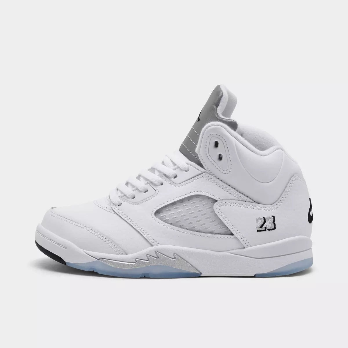 [HQ7979-103] PRESCHOOL AIR JORDAN RETRO 5 'WHITE METALLIC (2026)'