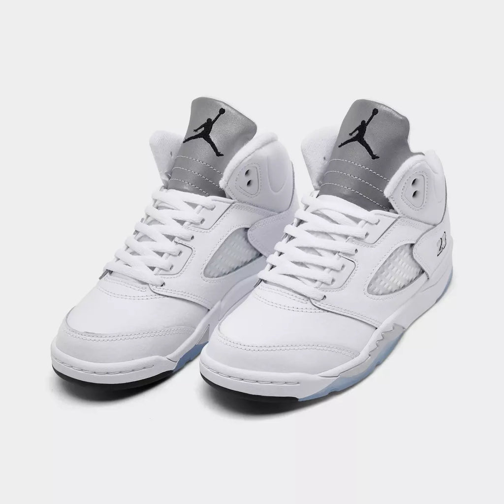 [HQ7979-103] PRESCHOOL AIR JORDAN RETRO 5 'WHITE METALLIC (2026)'