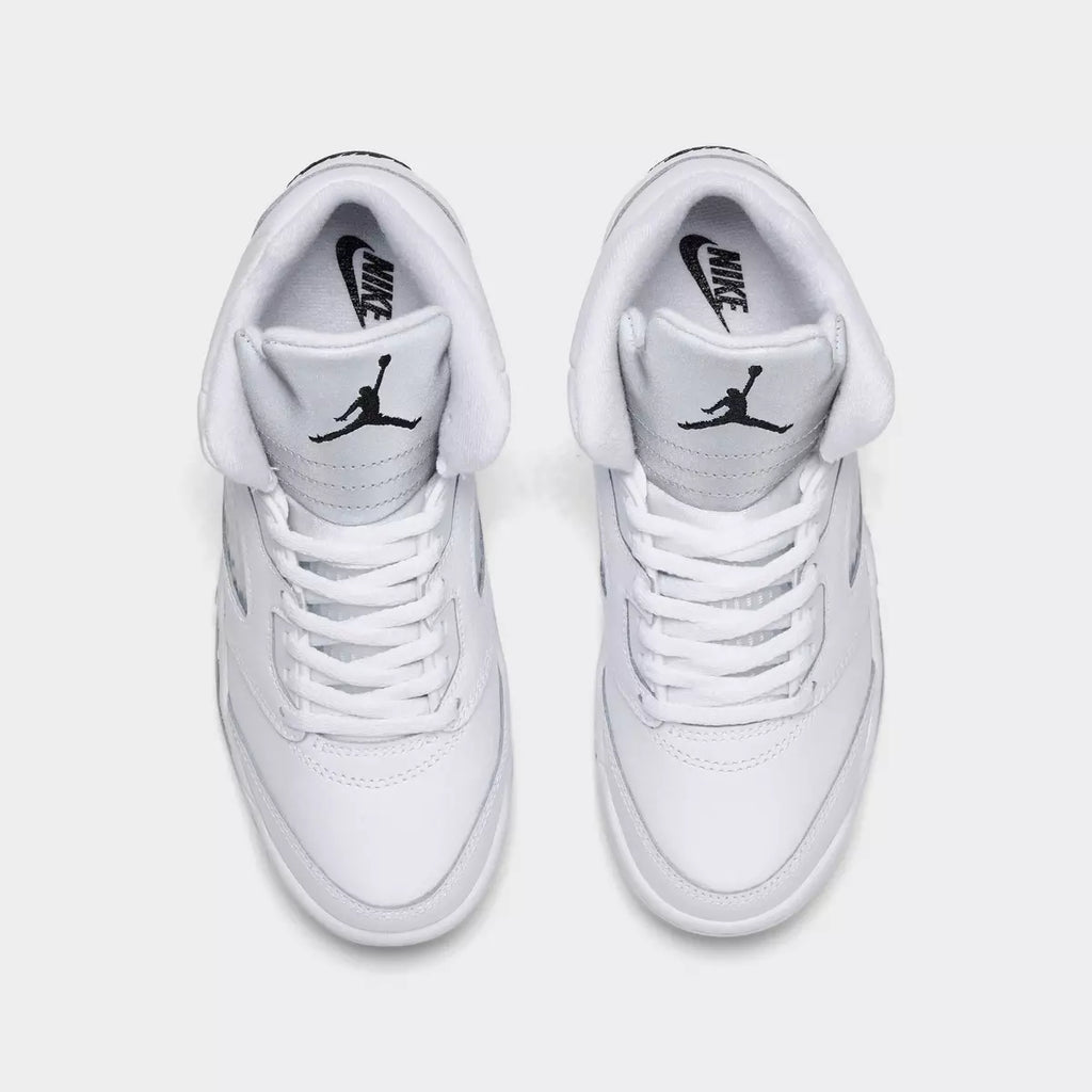 [HQ7979-103] PRESCHOOL AIR JORDAN RETRO 5 'WHITE METALLIC (2026)'