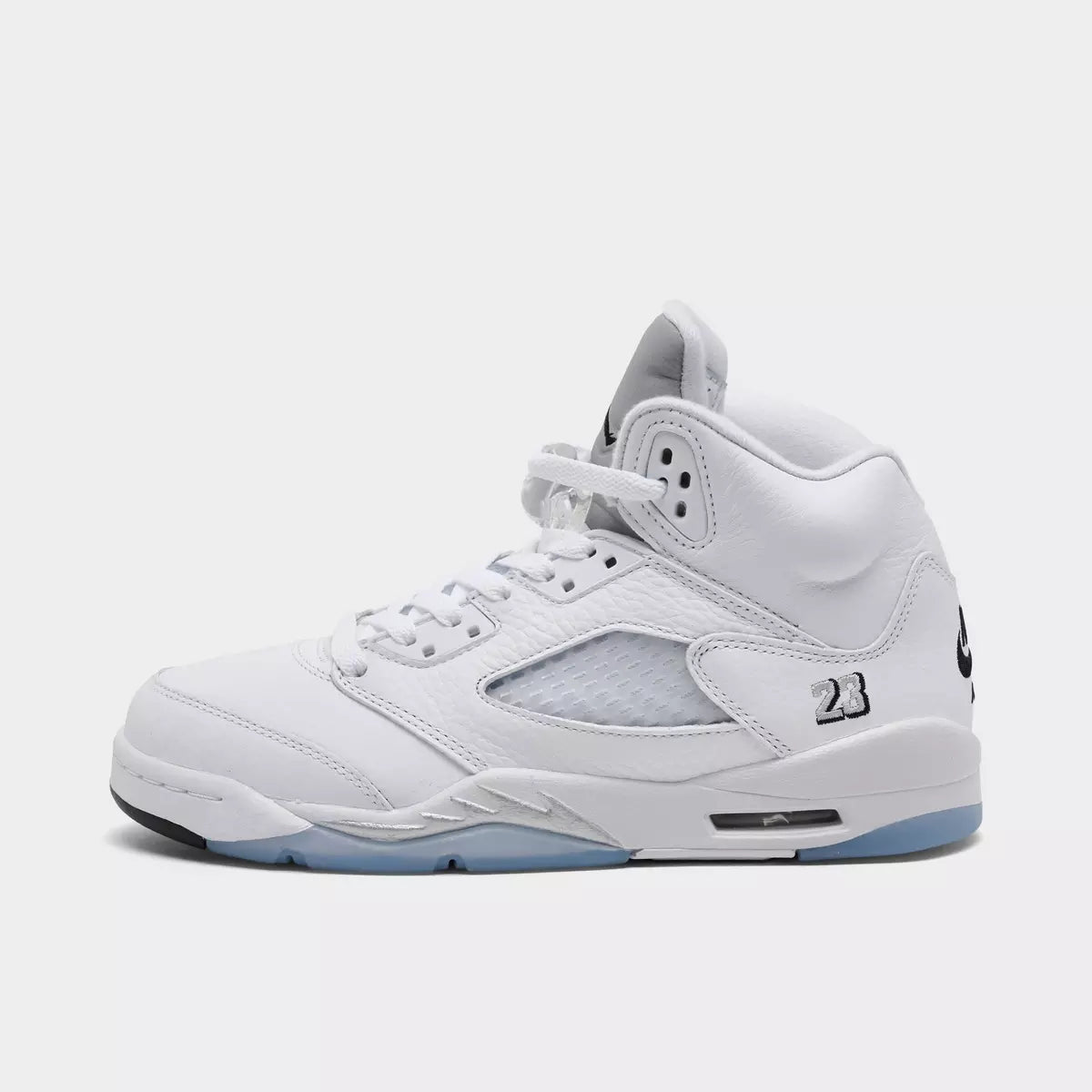[HQ7980-103] GRADE SCHOOL AIR JORDAN RETRO 5 'WHITE METALLIC (2026)'