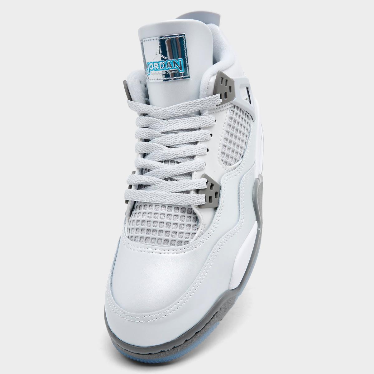 [HV4401-014] GRADE SCHOOL AIR JORDAN RETRO 4 'PHOTON DUST BLUE CHILL'