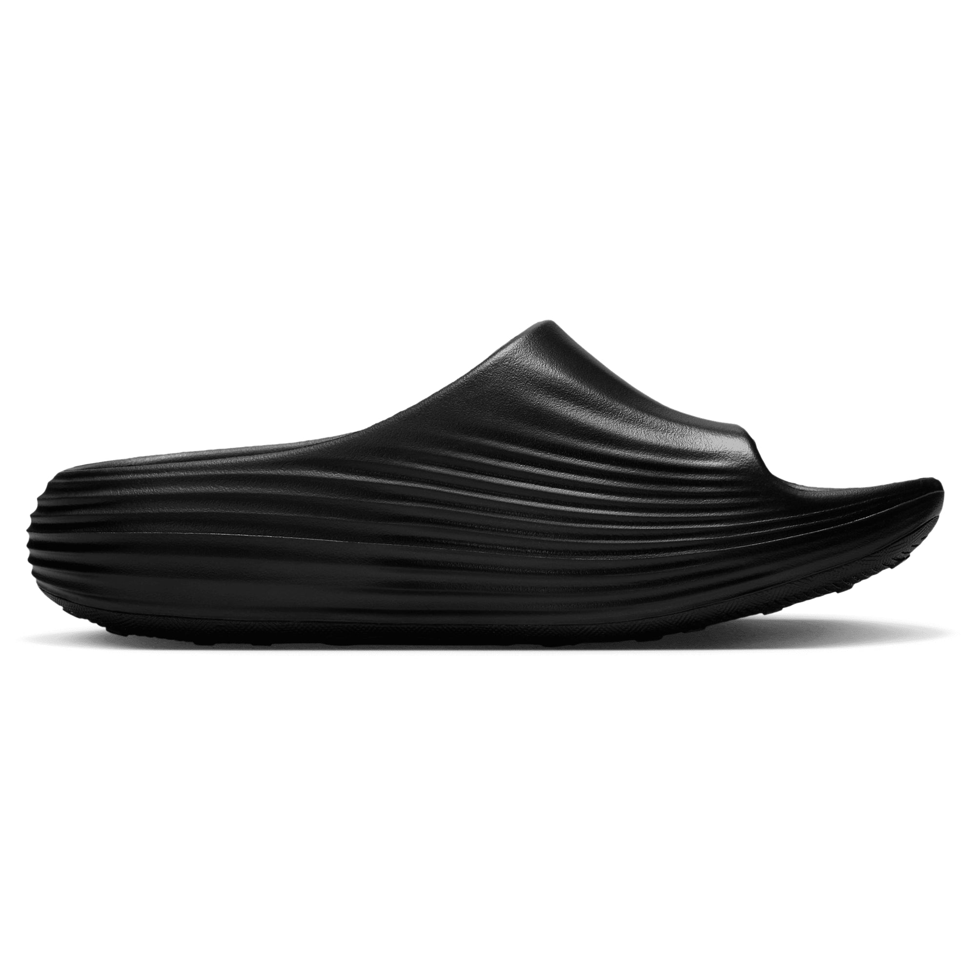 [HV4484-001] WOMENS NIKE REACTX REJUVEN8 SLIDE 'TRIPLE BLACK'
