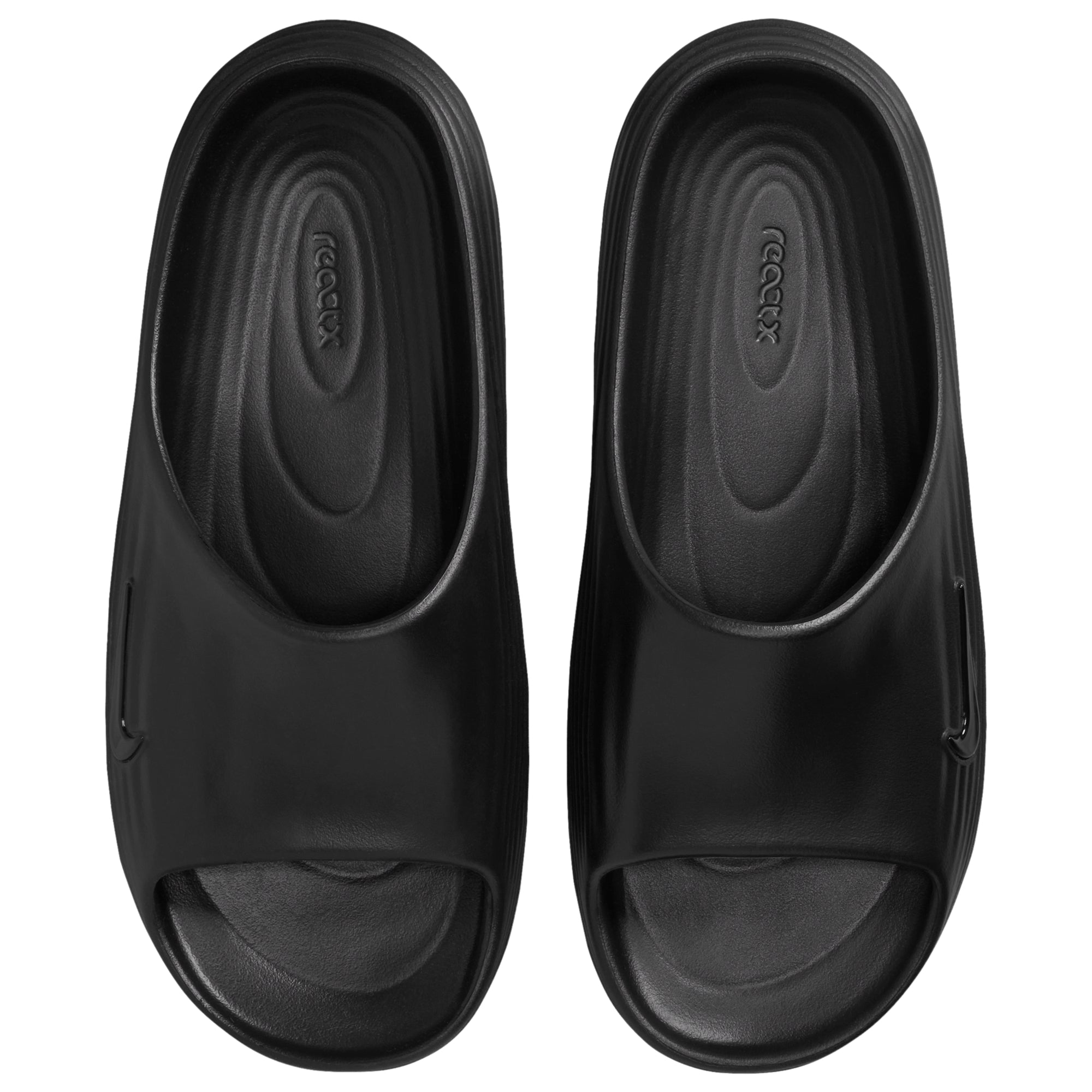 [HV4484-001] WOMENS NIKE REACTX REJUVEN8 SLIDE 'TRIPLE BLACK'