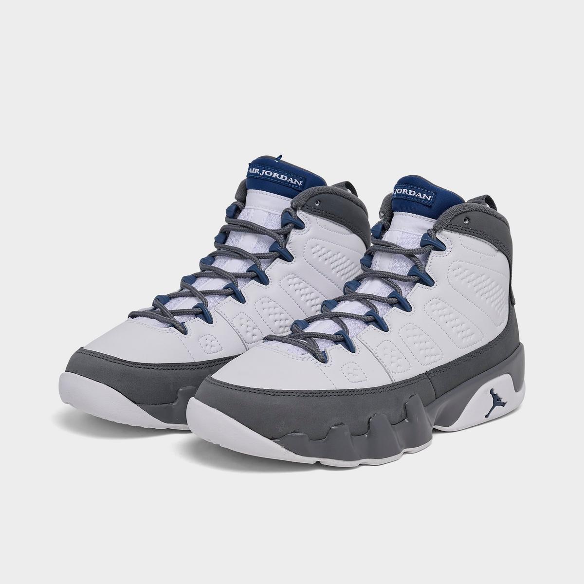 [HV4574-100] GRADE SCHOOL AIR JORDAN RETRO 9 'FLINT GREY FRENCH BLUE (2026)'