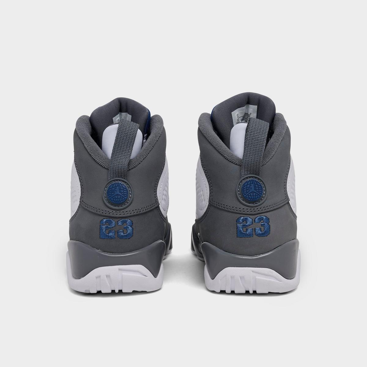 [HV4574-100] GRADE SCHOOL AIR JORDAN RETRO 9 'FLINT GREY FRENCH BLUE (2026)'