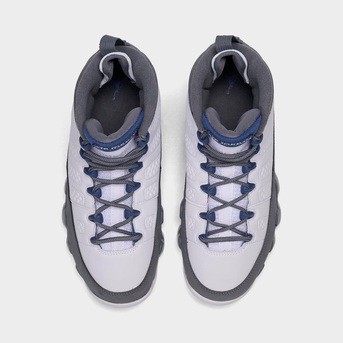 [HV4574-100] GRADE SCHOOL AIR JORDAN RETRO 9 'FLINT GREY FRENCH BLUE (2026)'