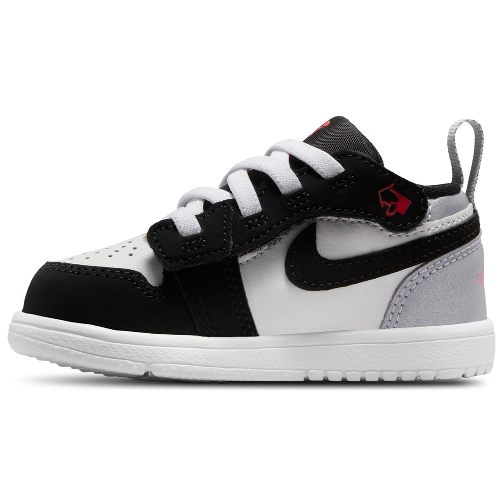 [IB3886-106] TODDLERS AIR JORDAN RETRO 1 LOW ALT SE 'WHITE BLACK MATTE SILVER'