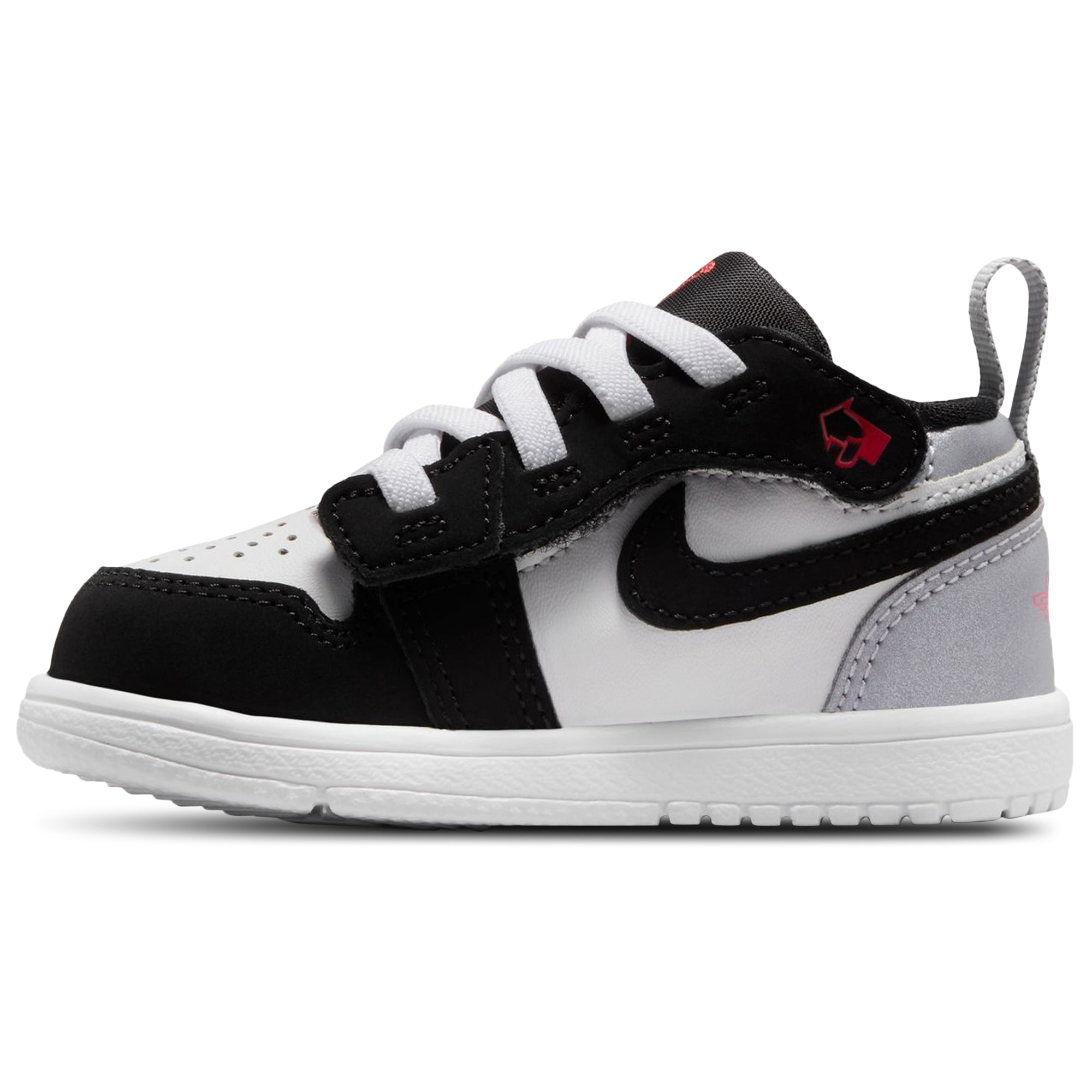 [IB3886-106] TODDLERS AIR JORDAN RETRO 1 LOW ALT SE 'WHITE BLACK MATTE SILVER'