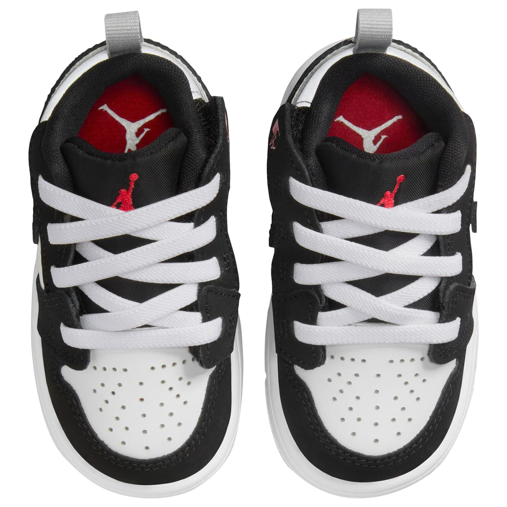[IB3886-106] TODDLERS AIR JORDAN RETRO 1 LOW ALT SE 'WHITE BLACK MATTE SILVER'