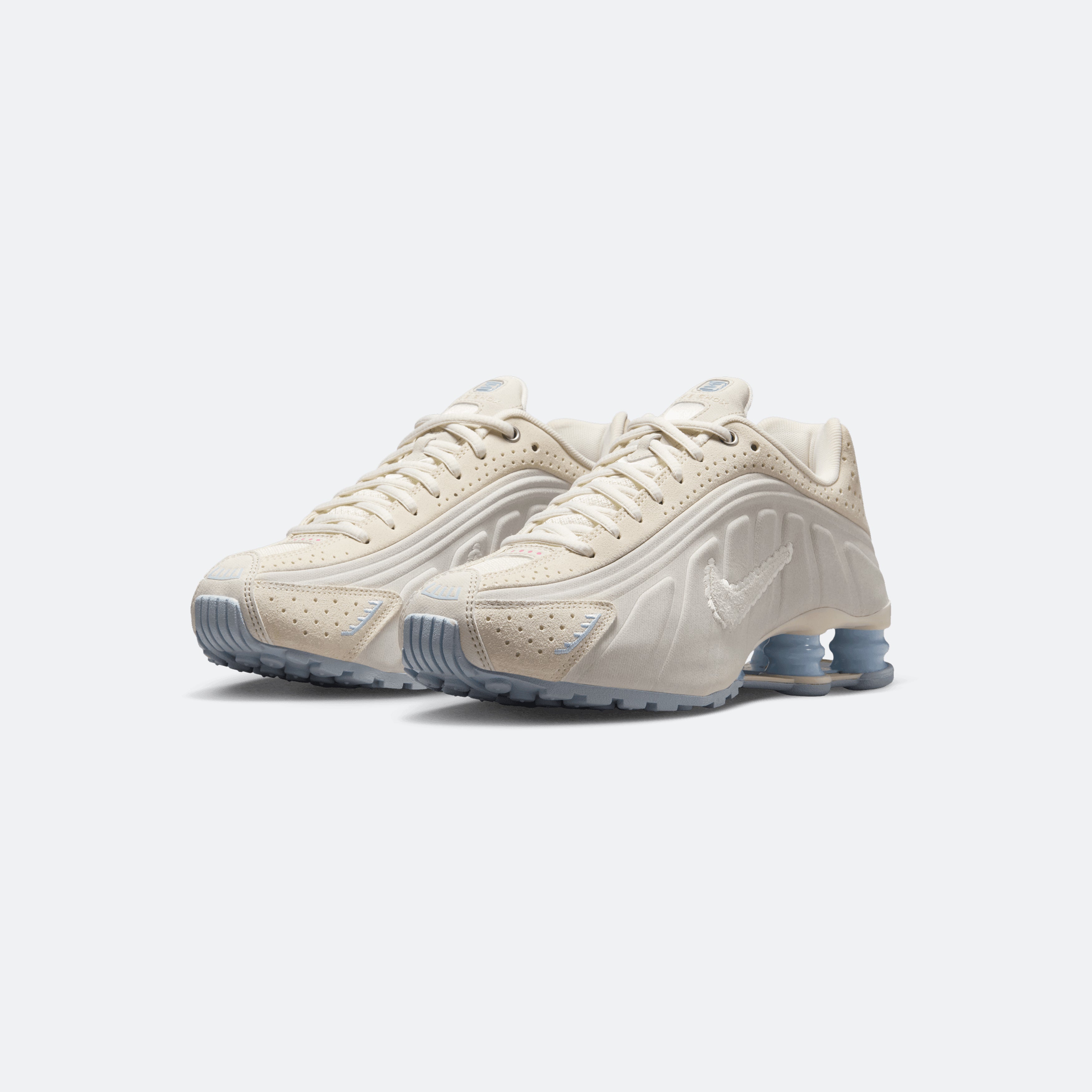 [IH3572-110] WOMENS NIKE SHOX R4 SE 'PALE IVORY CELESTINE BLUE'