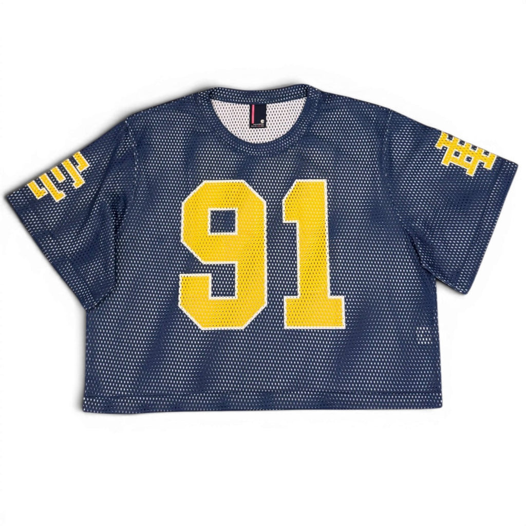[EECO25MS87-000NVYE] MENS ERIC EMANUEL EE CROPPED JERSEY CORE MESH