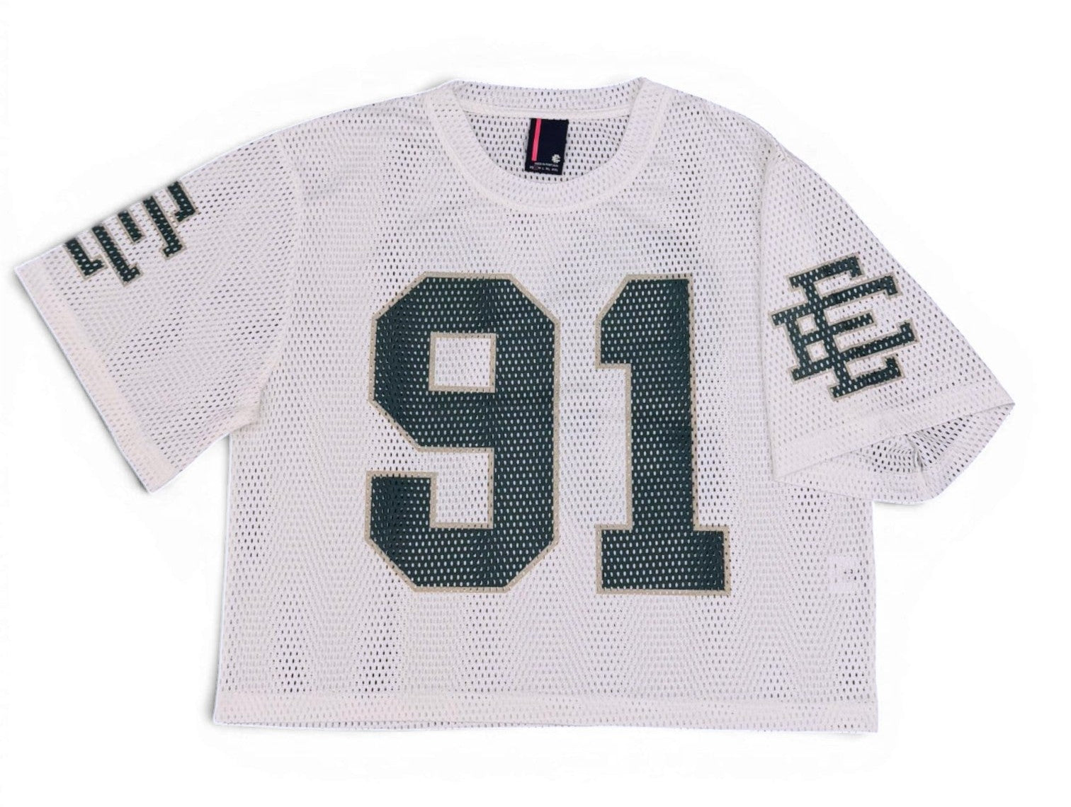 [EECO25MS87-000WHGN] MENS ERIC EMANUEL EE CROPPED JERSEY CORE MESH