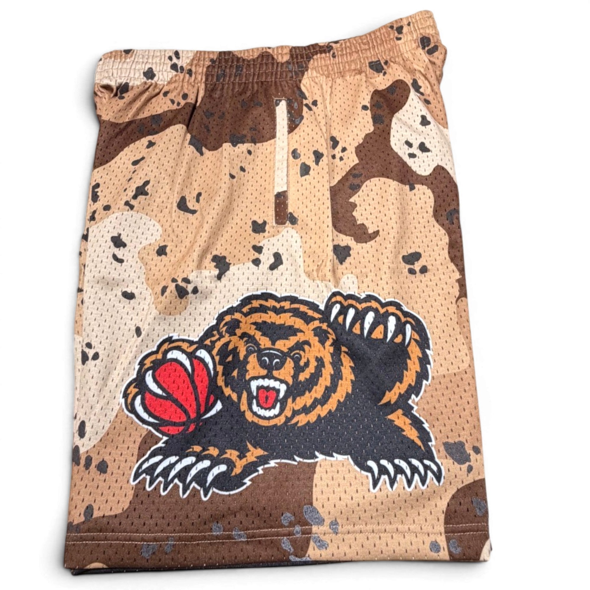 MITCHELL & NESS NBA CAMO REFLECTIVE SWINGMAN SHORTS VANCOUVER GRIZZLIES 1998