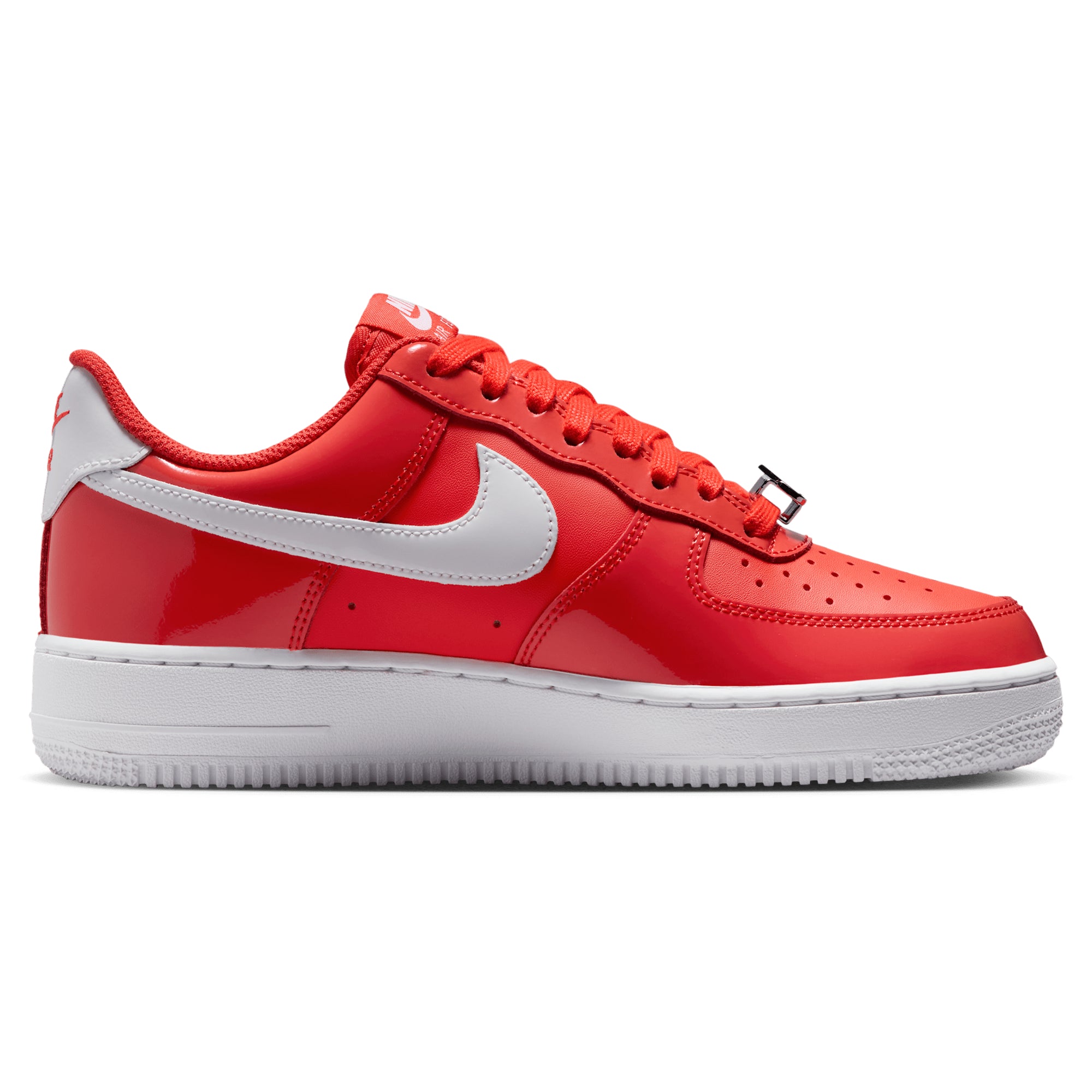 [IR5450-600] MENS NIKE AIR FORCE 1 '07 'PATENT LIGHT CRIMSON WHITE'