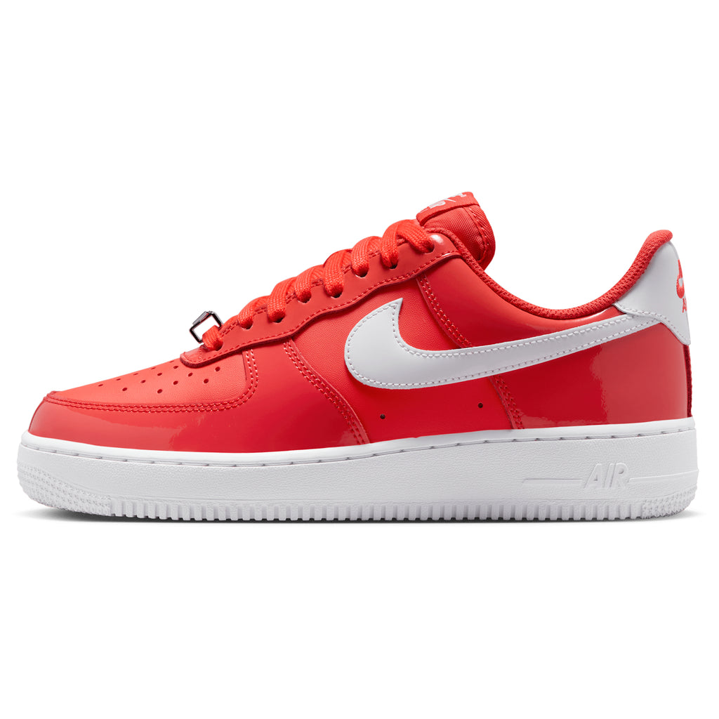 [IR5450-600] MENS NIKE AIR FORCE 1 '07 'PATENT LIGHT CRIMSON WHITE'