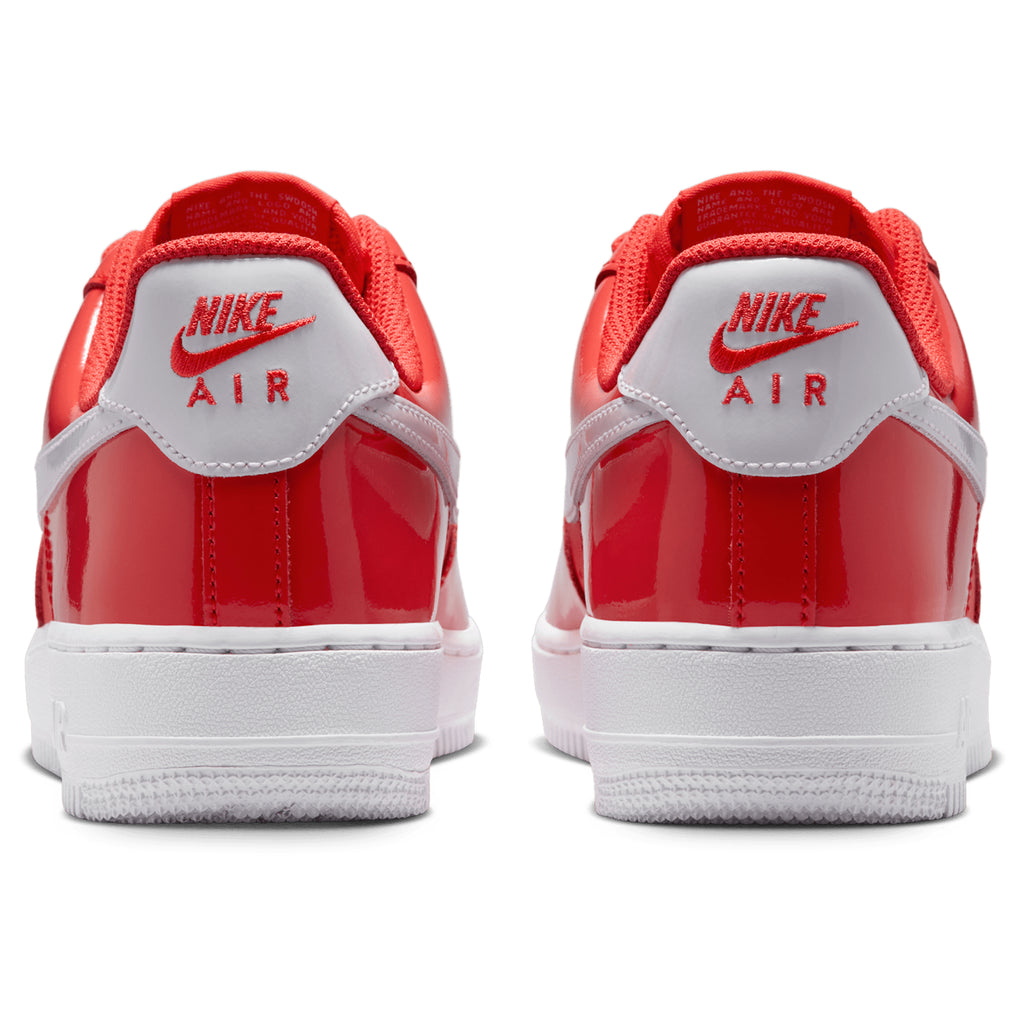[IR5450-600] MENS NIKE AIR FORCE 1 '07 'PATENT LIGHT CRIMSON WHITE'
