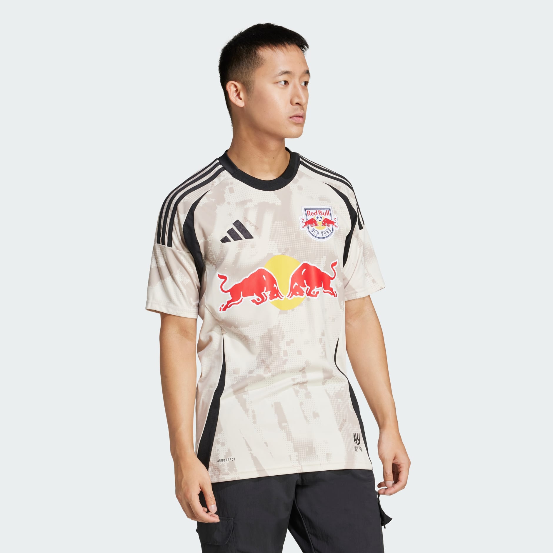 [IV5057] MENS ADIDAS NEW YORK RED BULLS 25/26 AWAY JERSEY - BEIGE