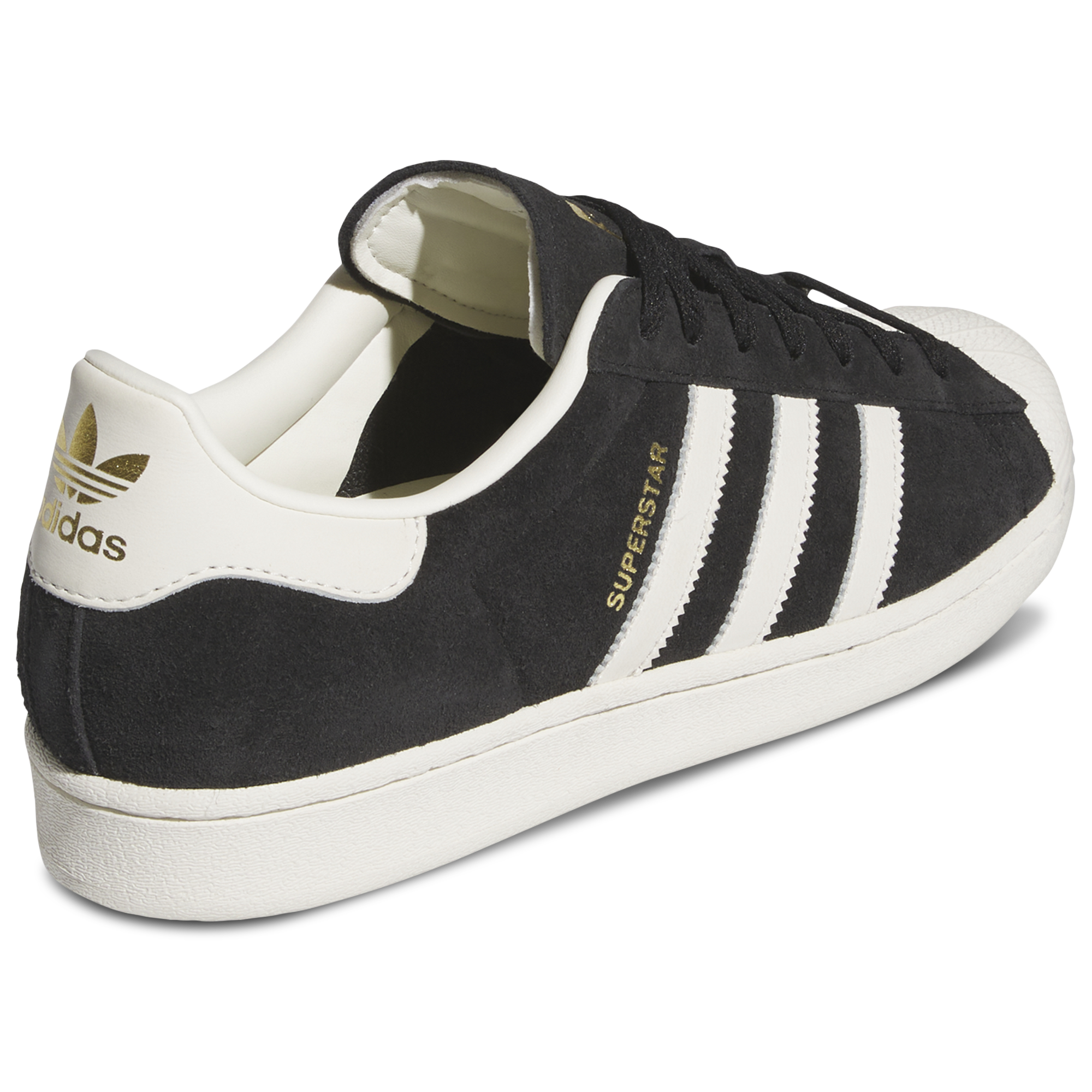[JH9159] MENS ADIDAS SUPERSTAR 'CORE BLACK OFF WHITE GOLD METALLIC'