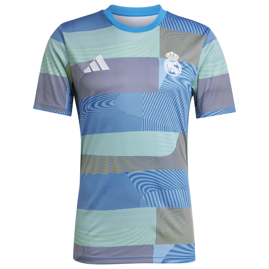 [JP4155] MENS ADIDAS BLUE REAL MADRID 25/26 PRE-MATCH JERSEY