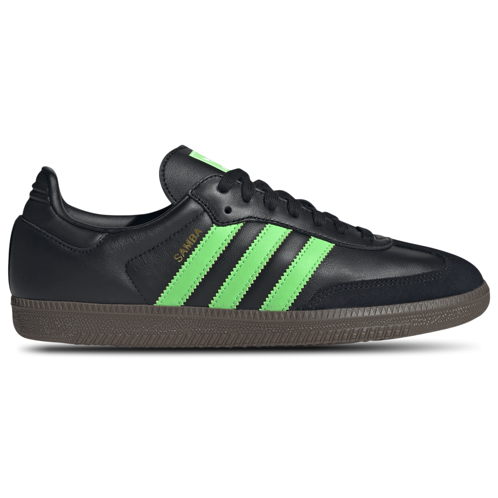[JR0911] MENS ADIDAS SAMBA OG 'BLACK SCREAMING GREEN'