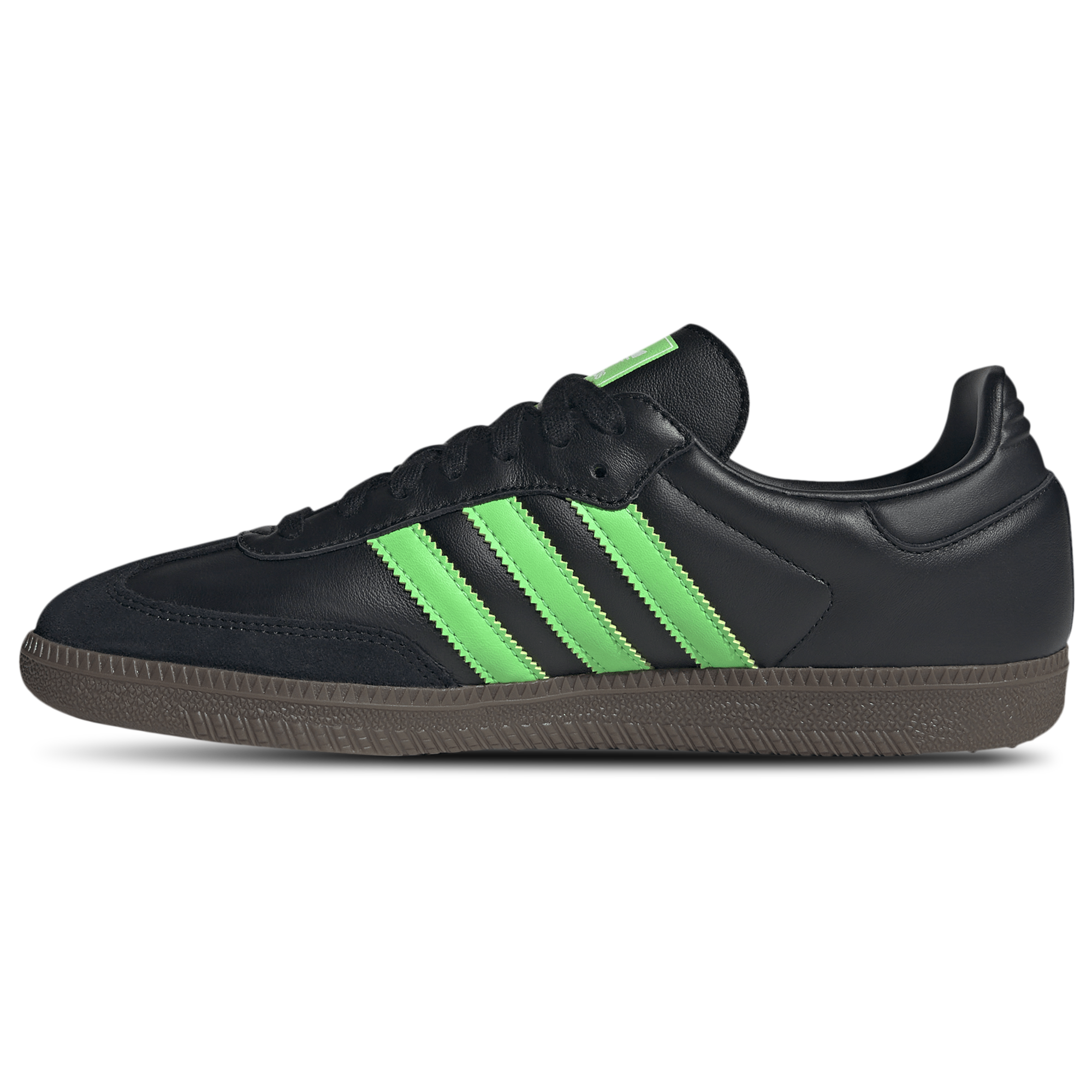 [JR0911] MENS ADIDAS SAMBA OG 'BLACK SCREAMING GREEN'