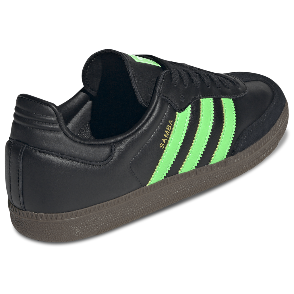 [JR0911] MENS ADIDAS SAMBA OG 'BLACK SCREAMING GREEN'