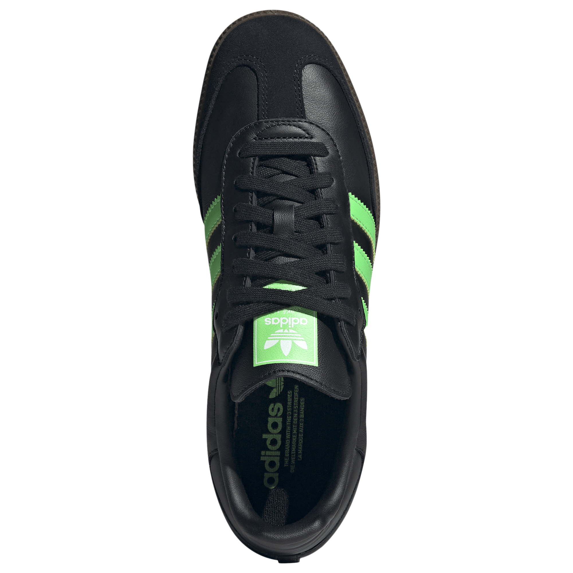 [JR0911] MENS ADIDAS SAMBA OG 'BLACK SCREAMING GREEN'