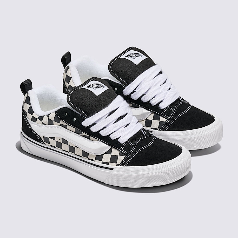 [VN000D22BPB] MENS VANS KNU SKOOL 'CHECKERBOARD BLACK WHITE' - BLACK/WHITE