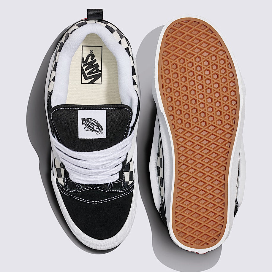 [VN000D22BPB] MENS VANS KNU SKOOL 'CHECKERBOARD BLACK WHITE' - BLACK/WHITE