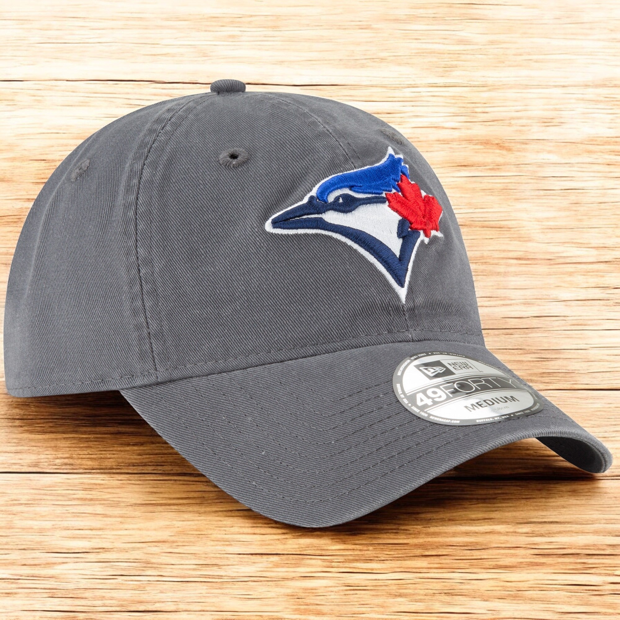 [11605668] Mens New Era MLB Core Fit 49Forty Fitted - Toronto Blue Jays