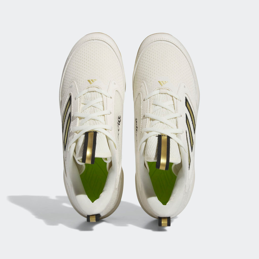[ID7638] WOMENS ADIDAS ADIZERO PUREHUSTLE 3 ELITE 'OFF WHITE GOLD METALLIC' (NO LID)