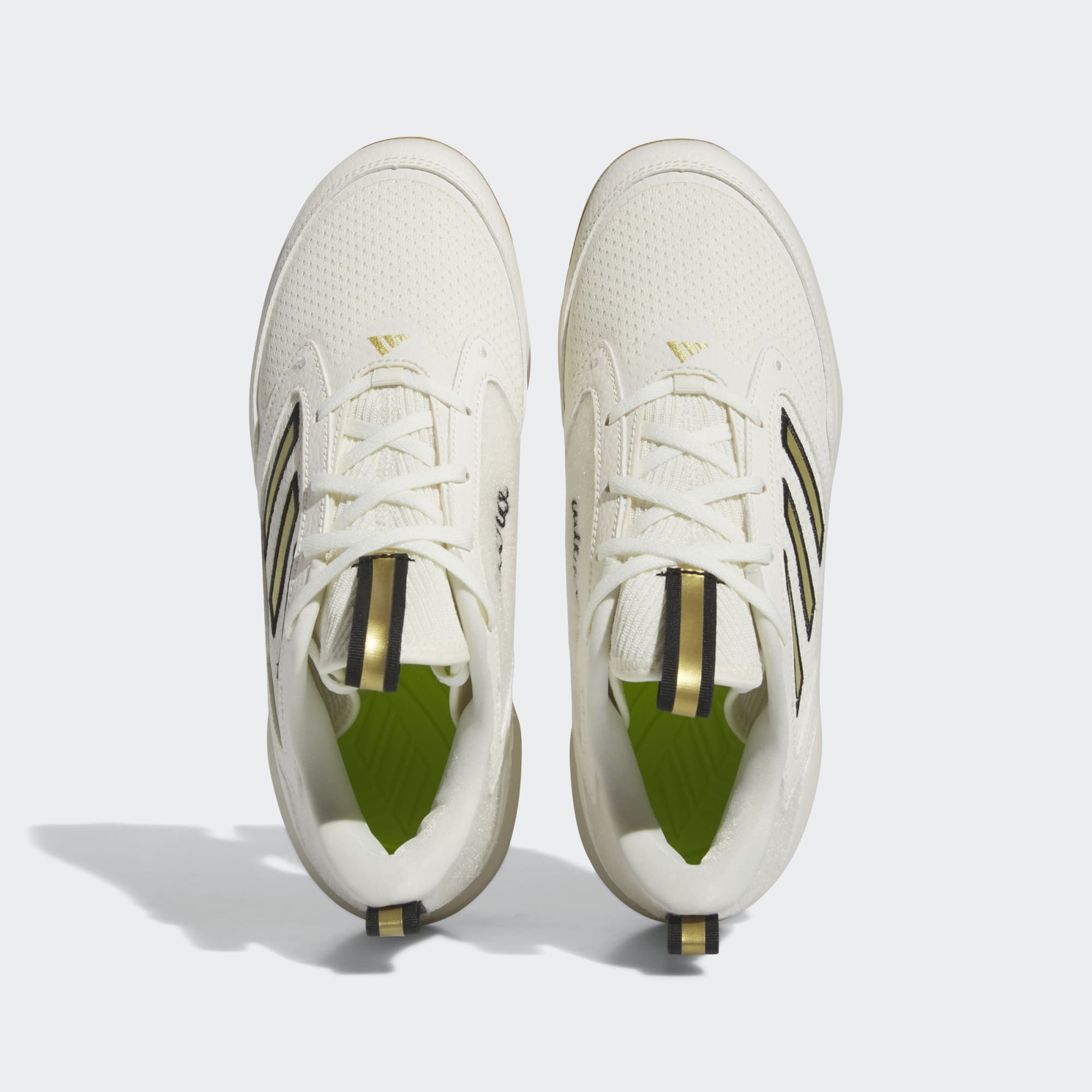 [ID7638] WOMENS ADIDAS ADIZERO PUREHUSTLE 3 ELITE 'OFF WHITE GOLD METALLIC' (NO LID)