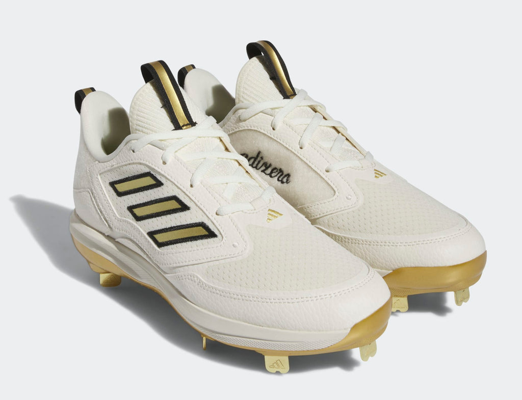 [ID7638] WOMENS ADIDAS ADIZERO PUREHUSTLE 3 ELITE 'OFF WHITE GOLD METALLIC' (NO LID)