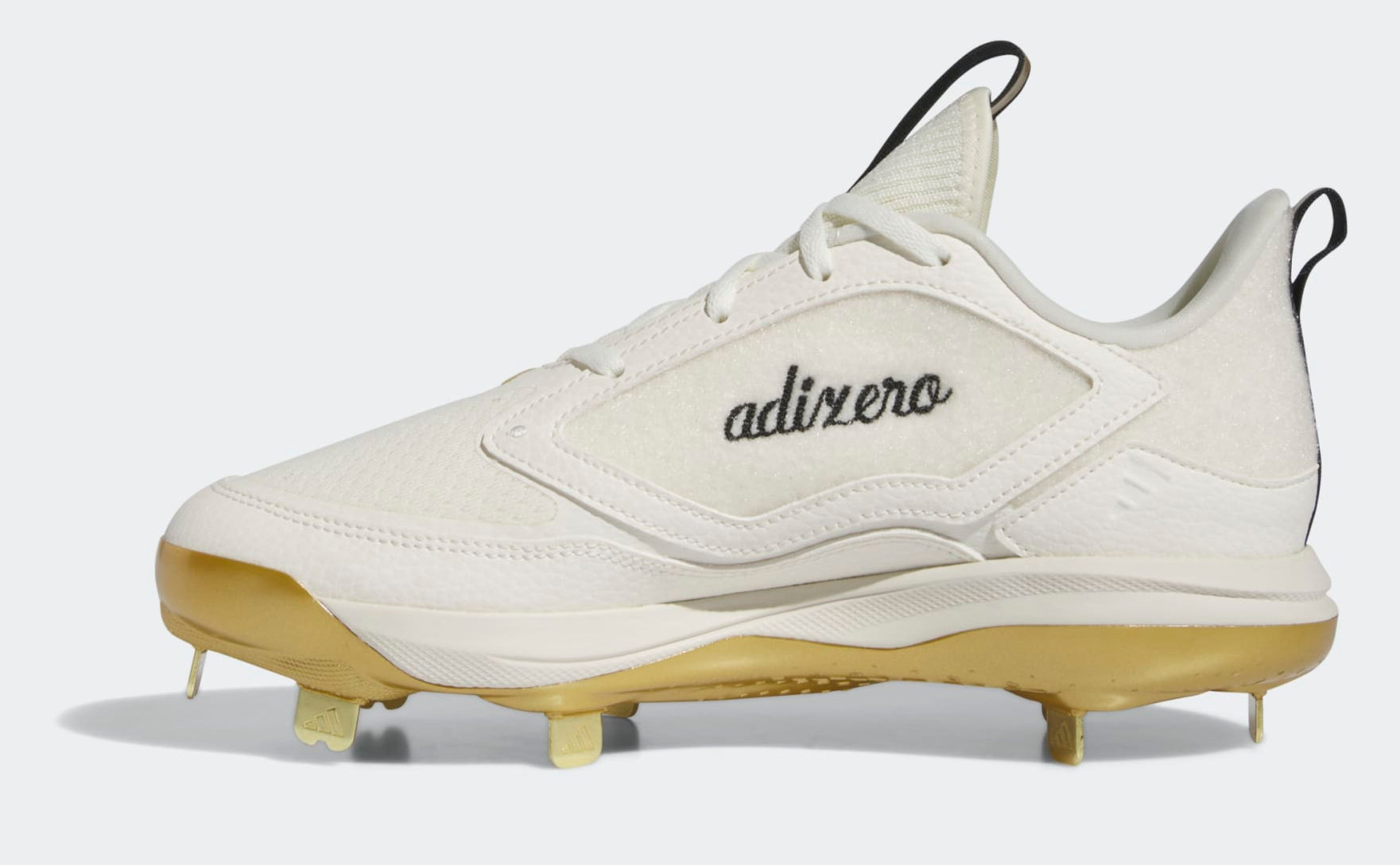 [ID7638] WOMENS ADIDAS ADIZERO PUREHUSTLE 3 ELITE 'OFF WHITE GOLD METALLIC' (NO LID)