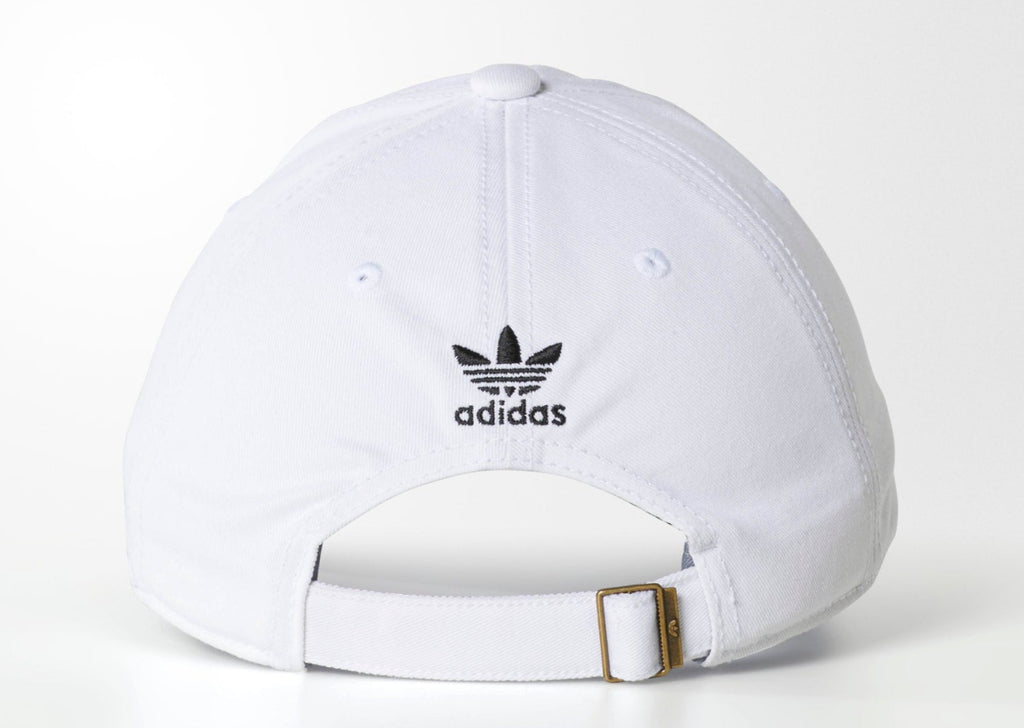 [BH7135] MENS ADIDAS ORIGINALS WHITE PRE-CURVE WASHED ADJUSTABLE