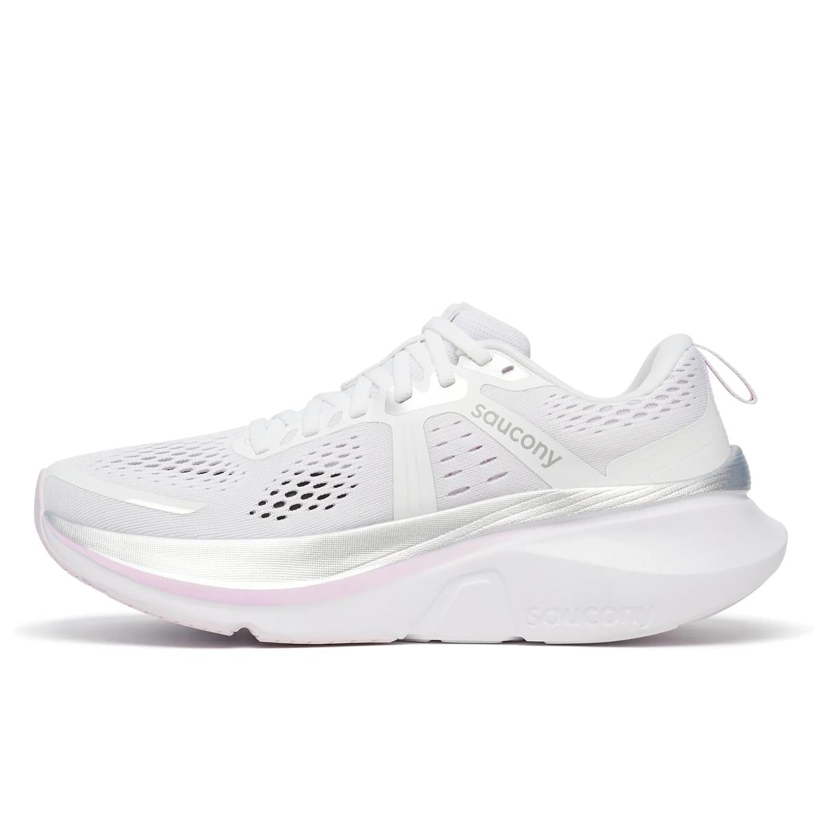 [S10998-160] WOMENS SAUCONY GUIDE 18 'WHITE/FUSCHIA'